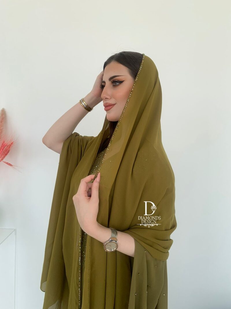 Olive Green Dress - Image 4